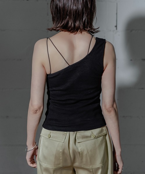 【試着のみ】ANOGH CUP IN ASYMMETRY TANK TOP 試着のみ】ANOGH CUP IN ASYMMETRY TANK TOP - メルカリ