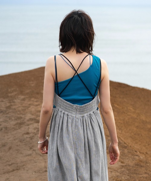 ANOGH（アノフ）の「CUP IN ASYMMETRY TANK TOP（タンクトップ）」 - WEAR