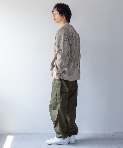 LOWRYS FARM（ローリーズファーム）の「モールジャガードカーデ 132976（カーディガン/ボレロ・メンズ・グレー/ブルー/ネイビー・FREE）」の5枚目の写真