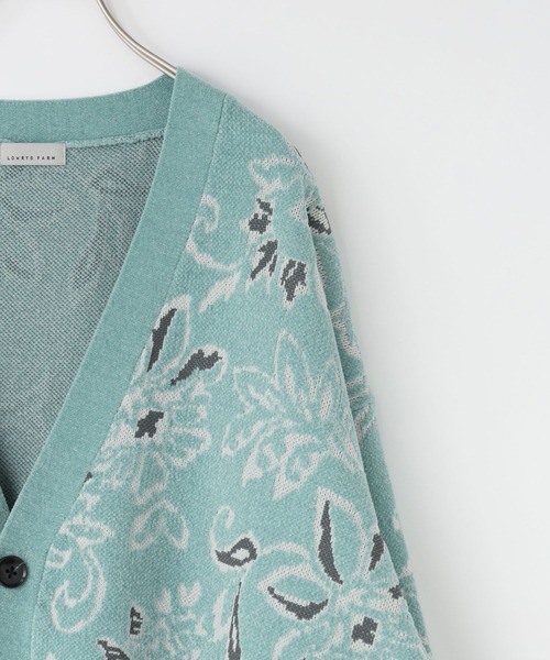 LOWRYS FARM（ローリーズファーム）の「モールジャガードカーデ 132976（カーディガン/ボレロ・メンズ・グレー/ブルー/ネイビー・FREE）」の19枚目の写真
