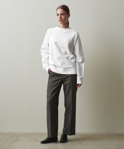 新品タグ付き<Steven Alan>スウェットプルオーバー セール】＜Steven Alan＞ラッフル カラー プルオーバー（Tシャツ