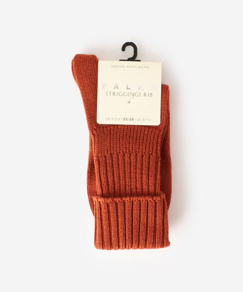FALKE（ファルケ）の「FALKE | 47520 STRIGGINGS RIB SOCKS WOMEN（ソックス/靴下・レディース・オフホワイト/ダークグレー/ダークブラウン/ブラウン/Brick /パープル・35/38）」の6枚目の写真