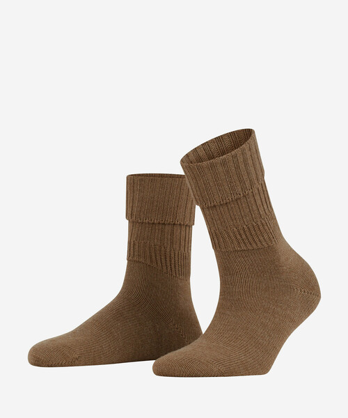 FALKE（ファルケ）の「FALKE | 47520 STRIGGINGS RIB SOCKS WOMEN（ソックス/靴下・レディース・オフホワイト/ダークグレー/ダークブラウン/ブラウン/Brick /パープル・35/38）」の4枚目の写真