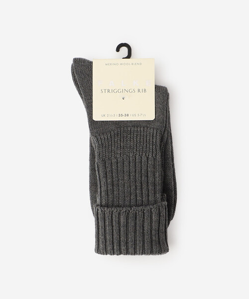 FALKE（ファルケ）の「FALKE | 47520 STRIGGINGS RIB SOCKS WOMEN（ソックス/靴下・レディース・オフホワイト/ダークグレー/ダークブラウン/ブラウン/Brick /パープル・35/38）」の15枚目の写真