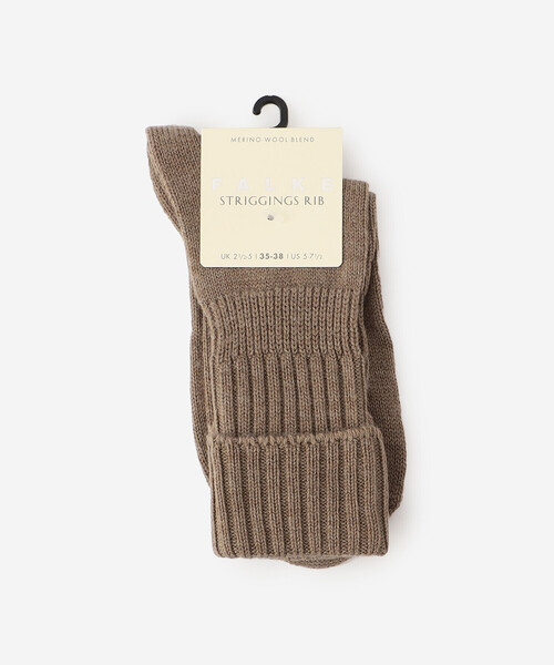 FALKE（ファルケ）の「FALKE | 47520 STRIGGINGS RIB SOCKS WOMEN（ソックス/靴下・レディース・オフホワイト/ダークグレー/ダークブラウン/ブラウン/Brick /パープル・35/38）」の16枚目の写真