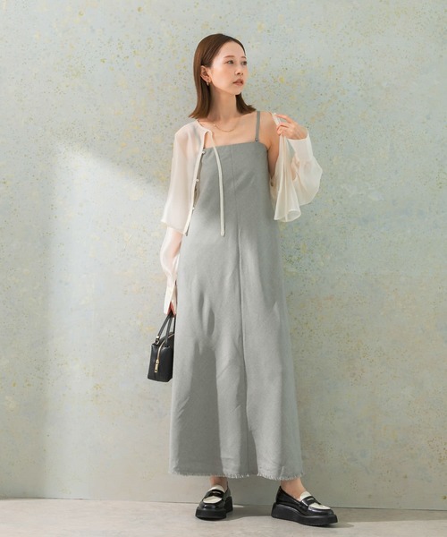 URBAN RESEARCH ROSSO WOMEN（アーバンリサーチ　ロッソ）の「バイヤスベアワンピース（ワンピース・レディース・ブラウン/グレー・36/38）」の3枚目の写真