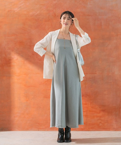URBAN RESEARCH ROSSO WOMEN（アーバンリサーチ　ロッソ）の「バイヤスベアワンピース（ワンピース・レディース・ブラウン/グレー・36/38）」の13枚目の写真