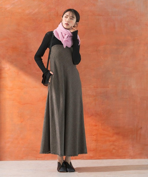 URBAN RESEARCH ROSSO WOMEN（アーバンリサーチ　ロッソ）の「バイヤスベアワンピース（ワンピース・レディース・ブラウン/グレー・36/38）」の16枚目の写真