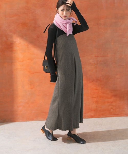 URBAN RESEARCH ROSSO WOMEN（アーバンリサーチ　ロッソ）の「バイヤスベアワンピース（ワンピース・レディース・ブラウン/グレー・36/38）」の18枚目の写真