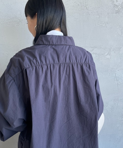新品、DANTONスモックシャツ、ブラウス SALE 20%OFF】◇[DT-B0238OCL]DANTON(ダントン) SMOCK S/S SHIRT