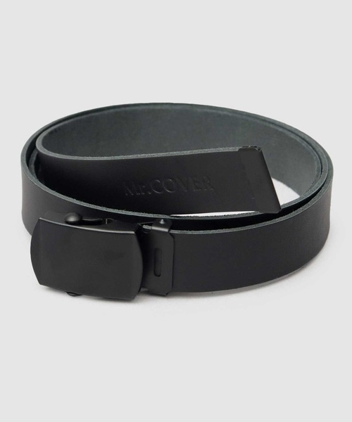 Mr.COVER（ミスターカバー）の「日本製 本革 レザー ロング ガチャベルト（ベルト・メンズ・グレー/ブラック/ダークブラウン・FREE）」の4枚目の写真