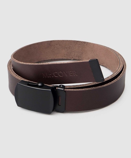 Mr.COVER（ミスターカバー）の「日本製 本革 レザー ロング ガチャベルト（ベルト・メンズ・グレー/ブラック/ダークブラウン・FREE）」の6枚目の写真