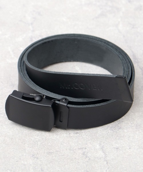 Mr.COVER（ミスターカバー）の「日本製 本革 レザー ロング ガチャベルト（ベルト・メンズ・グレー/ブラック/ダークブラウン・FREE）」の9枚目の写真
