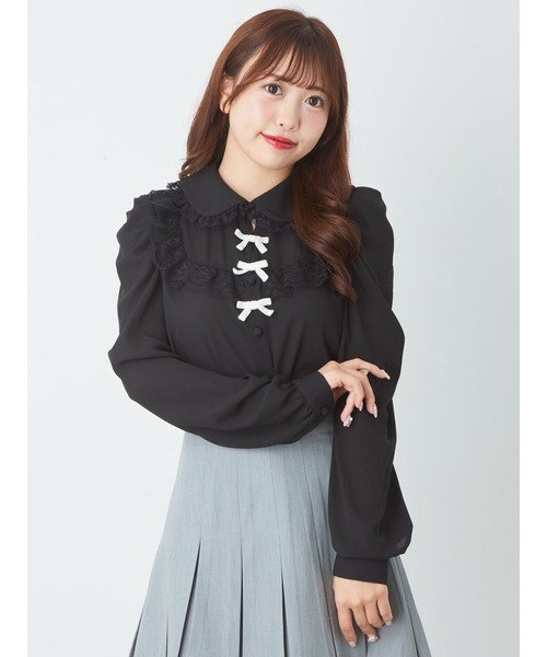 Ank Rouge バレエコアタックブラウス Ank Rouge（アンクルージュ）の「バレエコアタックブラウス