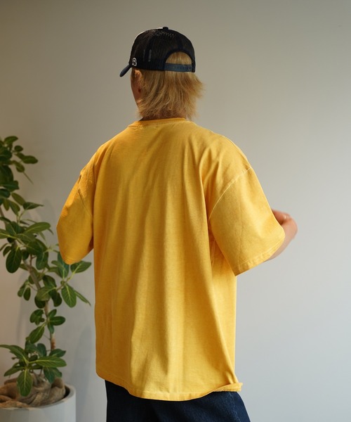 #Re:room(リルーム)の「ウォッシュドヴィンテージカラーTシャツ(Tシャツ/カットソー・メンズ・グリーン/イエロー/ブラック・FREE)」の8枚目の写真
