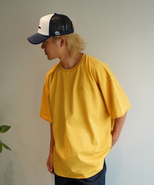 #Re:room(リルーム)の「ウォッシュドヴィンテージカラーTシャツ(Tシャツ/カットソー・メンズ・グリーン/イエロー/ブラック・FREE)」の5枚目の写真