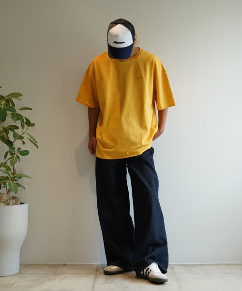 #Re:room(リルーム)の「ウォッシュドヴィンテージカラーTシャツ(Tシャツ/カットソー・メンズ・グリーン/イエロー/ブラック・FREE)」の9枚目の写真