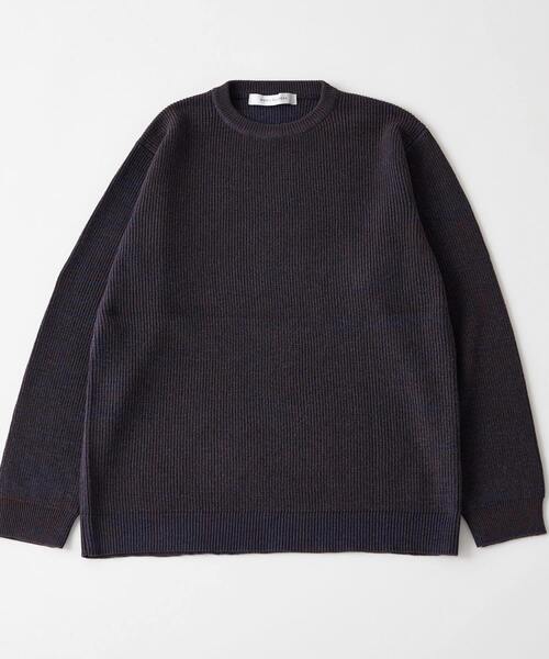 MEN'S MELROSE(メンズメルローズ)の「ムリネミックスヤーンクルーネックニット(ニット/セーター・メンズ・ネイビー/ブルー/ブラック・4/3)」の12枚目の写真