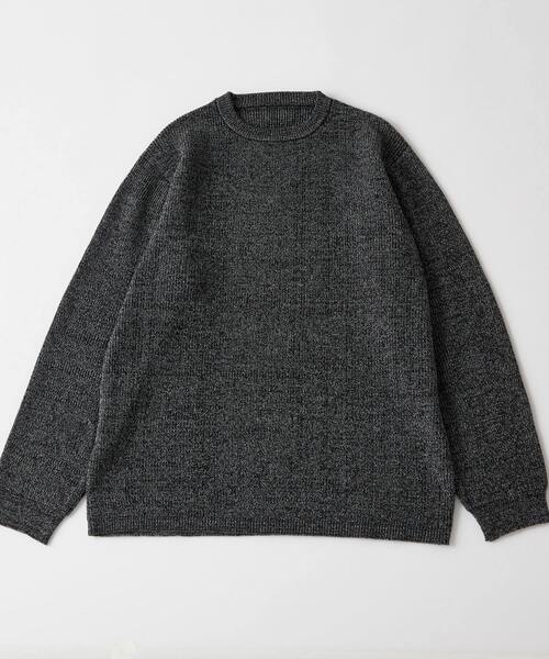 MEN'S MELROSE(メンズメルローズ)の「ムリネミックスヤーンクルーネックニット(ニット/セーター・メンズ・ネイビー/ブルー/ブラック・4/3)」の14枚目の写真