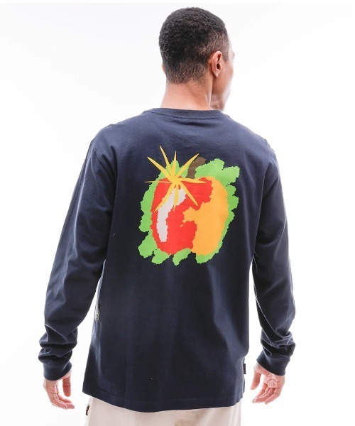 【セール】ELEMENT メンズ LCTXE VITAMINS LS ロンＴ 【2024年秋冬モデル】/エレメントバックプリント長袖ロンT（Tシャツ/カットソー）｜ELEMENT（エレメント）