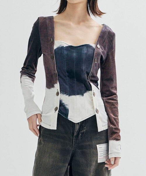 ヨウヘイオオノ Stmacher Cowhide Velour Top Stmacher Velour Top – YOHEI OHNO