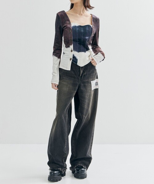 ヨウヘイオオノ Stmacher Cowhide Velour Top Stmacher Cowhide Velour Top – YOHEI OHNO