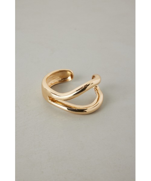 AZUL by moussy（アズールバイマウジー）の「ニュアンスダブルリングバングル（バングル/リストバンド・レディース・シルバー/ゴールド系その他・FREE）」の13枚目の写真