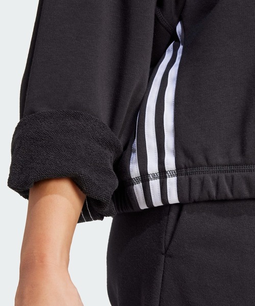 adidas（アディダス）の「エクスプレス オールジェンダー 抗菌スウェットシャツ / アディダス adidas（スウェット・レディース・ブラック・SMALL/XX-LARGE/LARGE/X-LARGE/X-SMALL/MEDIUM）」の3枚目の写真