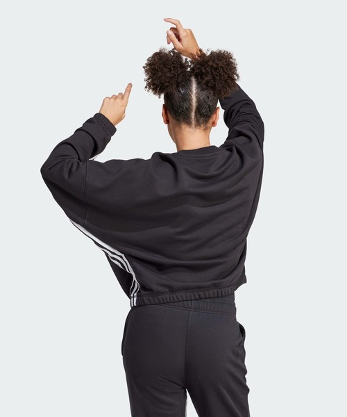 adidas（アディダス）の「エクスプレス オールジェンダー 抗菌スウェットシャツ / アディダス adidas（スウェット・レディース・ブラック・SMALL/XX-LARGE/LARGE/X-LARGE/X-SMALL/MEDIUM）」の7枚目の写真