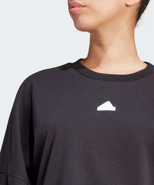 adidas（アディダス）の「エクスプレス オールジェンダー 抗菌スウェットシャツ / アディダス adidas（スウェット・レディース・ブラック・SMALL/XX-LARGE/LARGE/X-LARGE/X-SMALL/MEDIUM）」の2枚目の写真