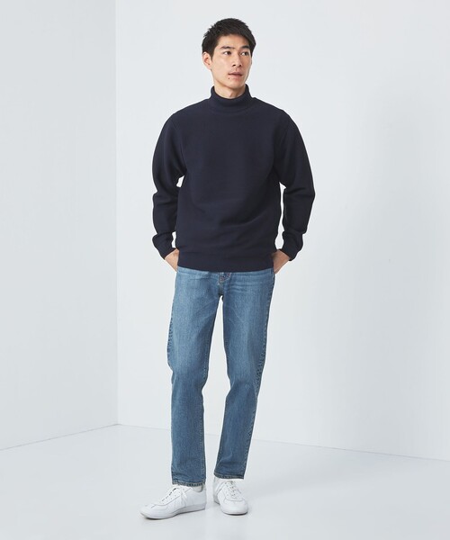 green label relaxing(グリーンレーベルリラクシング)の「スリーシーズン ガーター編み 長袖 タートルネック -マシンウォッシャブル-(ニット/セーター・メンズ・ブラック/モカ/ネイビー・S/L/XL/M)」の8枚目の写真