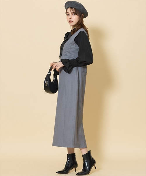 SWINGLE（スウィングル）の「2WAYシャーリングネックフレアスリーブブラウス（シャツ/ブラウス・レディース・ボルドー/オフホワイト/ブラック・FREE）」の16枚目の写真