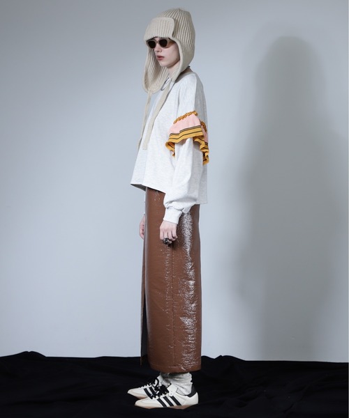 未使用タグ付き ROSEBUDスウェット ワンピース フリルトップス 未使用タグ付き ROSEBUDスウェット ワンピース フリルトップス