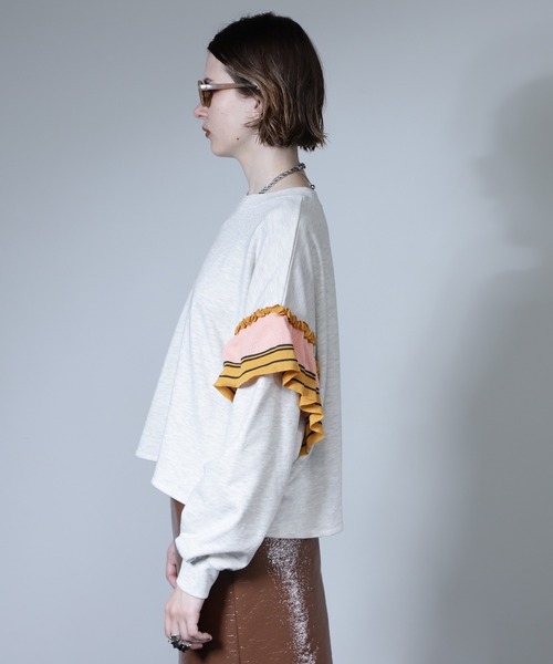 未使用タグ付き ROSEBUDスウェット ワンピース フリルトップス 未使用タグ付き ROSEBUDスウェット ワンピース フリルトップス