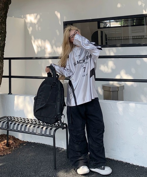 shopnikoniko（ショップニコニコ）の「ゲームシャツ シルバー 長袖