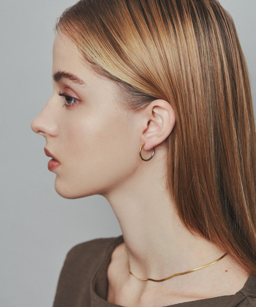 ciite' surgical stainless（シーテサージカルステンレス）の「【 金属アレルギー対応 】 シンプルフープピアス サージカルステンレス   (両耳用)（ピアス（両耳用）・レディース・シルバー/ゴールド/シルバー×ゴールド/ピンクゴールド・16/12/10/14/18/8）」の19枚目の写真