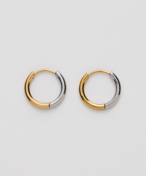 ciite' surgical stainless（シーテサージカルステンレス）の「【 金属アレルギー対応 】 シンプルフープピアス サージカルステンレス   (両耳用)（ピアス（両耳用）・レディース・シルバー/ゴールド/シルバー×ゴールド/ピンクゴールド・16/12/10/14/18/8）」の12枚目の写真