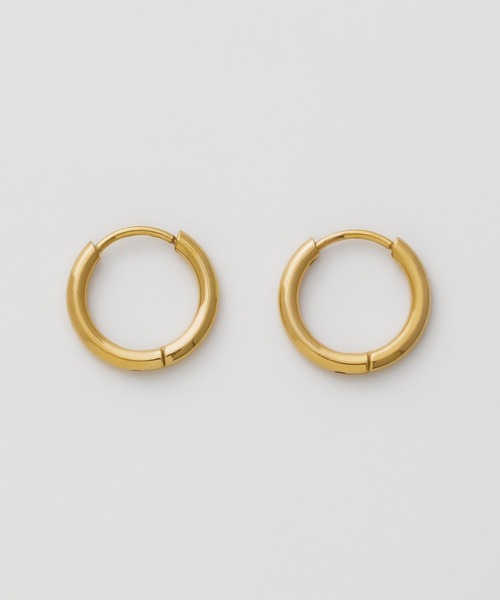 ciite' surgical stainless（シーテサージカルステンレス）の「【 金属アレルギー対応 】 シンプルフープピアス サージカルステンレス   (両耳用)（ピアス（両耳用）・レディース・シルバー/ゴールド/シルバー×ゴールド/ピンクゴールド・16/12/10/14/18/8）」の8枚目の写真