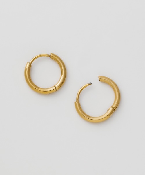 ciite' surgical stainless（シーテサージカルステンレス）の「【 金属アレルギー対応 】 シンプルフープピアス サージカルステンレス   (両耳用)（ピアス（両耳用）・レディース・シルバー/ゴールド/シルバー×ゴールド/ピンクゴールド・16/12/10/14/18/8）」の9枚目の写真