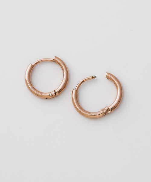 ciite' surgical stainless（シーテサージカルステンレス）の「【 金属アレルギー対応 】 シンプルフープピアス サージカルステンレス   (両耳用)（ピアス（両耳用）・レディース・シルバー/ゴールド/シルバー×ゴールド/ピンクゴールド・16/12/10/14/18/8）」の11枚目の写真