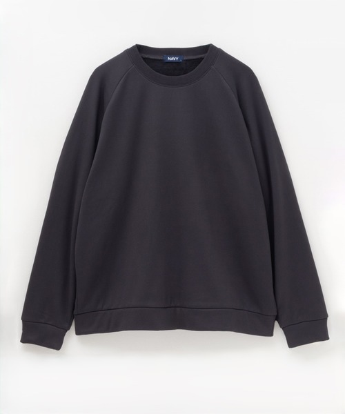 NAVY(ネイビー)の「NAVY 「温℃」 ふわもちベルボア素材 クルーネックプルオーバー(スウェット・メンズ・スミクロ/ミント/ネイビー/オフホワイト・S/M/L/XL/XXL)」の7枚目の写真