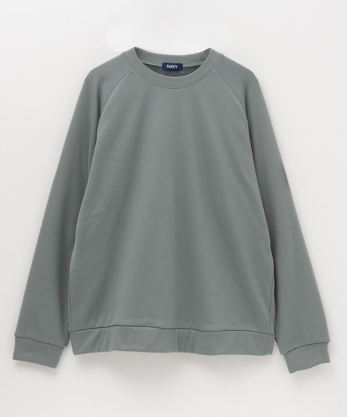NAVY(ネイビー)の「NAVY 「温℃」 ふわもちベルボア素材 クルーネックプルオーバー(スウェット・メンズ・スミクロ/ミント/ネイビー/オフホワイト・S/M/L/XL/XXL)」の10枚目の写真