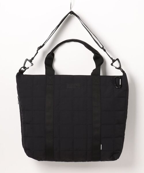 ADAM PATEK(アダムパテック)の「/ADAMPATEK/square quilt shoulder tote bag/スクエアキルトビッグショルダートートバッグ(トートバッグ・メンズ・ブラック/カーキ/グレー・FREE)」の9枚目の写真