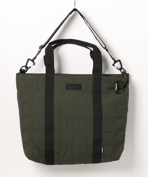 ADAM PATEK(アダムパテック)の「/ADAMPATEK/square quilt shoulder tote bag/スクエアキルトビッグショルダートートバッグ(トートバッグ・メンズ・ブラック/カーキ/グレー・FREE)」の8枚目の写真
