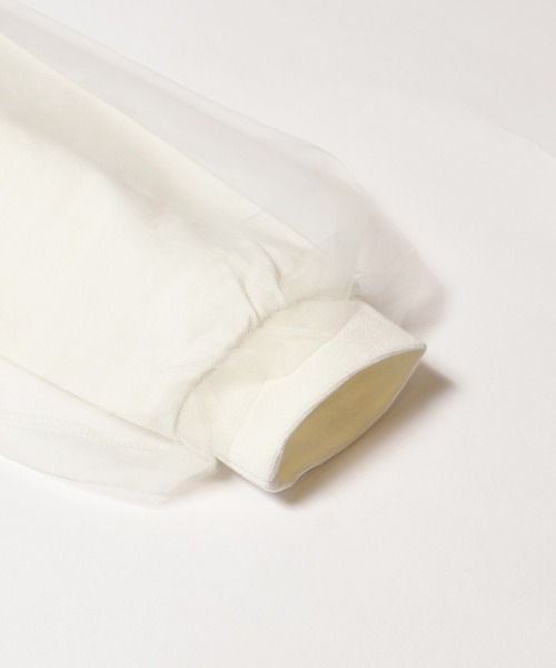 coca(coca)(コカ)の「キッズ チュールドッキング ロゴプリントカットソー(Tシャツ/カットソー・キッズ・ラベンダー/ブラック/チャコール/アイボリー・140/130/150/120)」の21枚目の写真