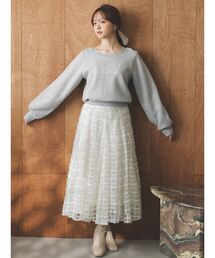 dazzlin | 【森香澄コラボ】メッセージロゴショートプルオーバー(スウェット)