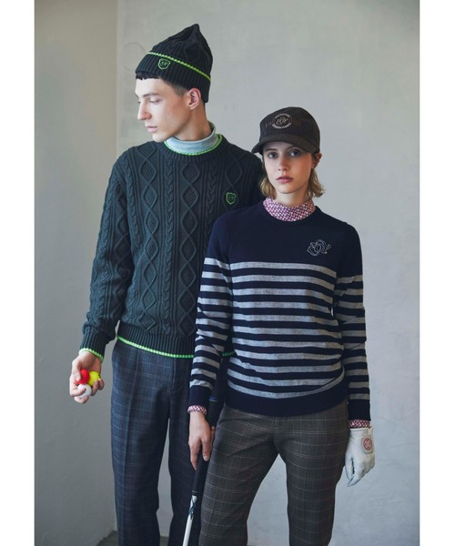 ZOY(ゾーイ)の「WOMENS ジオメトリックプリント 長袖モックネック(Tシャツ/カットソー・レディース・ネイビー/ボルドー・LARGE/SMALL/MEDIUM)」の10枚目の写真