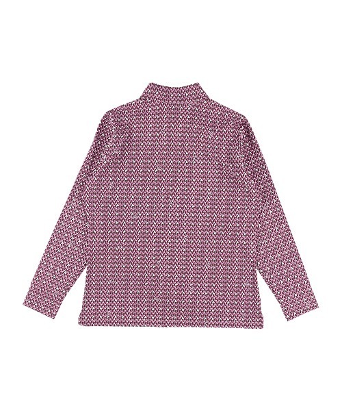 ZOY(ゾーイ)の「WOMENS ジオメトリックプリント 長袖モックネック(Tシャツ/カットソー・レディース・ネイビー/ボルドー・LARGE/SMALL/MEDIUM)」の8枚目の写真