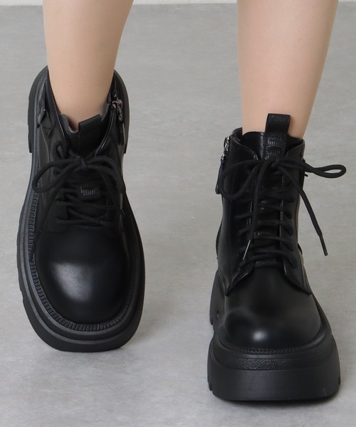 CIVARIZEレースアップ ベルトレザーブーツ ブラック 00's y2k CIVARIZE