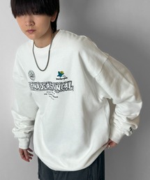 Mark Gonzales（マーク・ゴンザレス）の「別注 ビッグシルエット イラストバックプリント プルオーバースウェット カットソー ユニセックス 【MARK GONZALES / マークゴンザレス】（スウェット）」